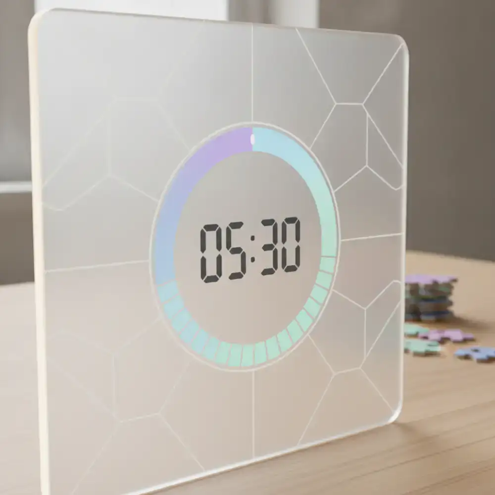User interface showing the timer mode active on the puzzle board