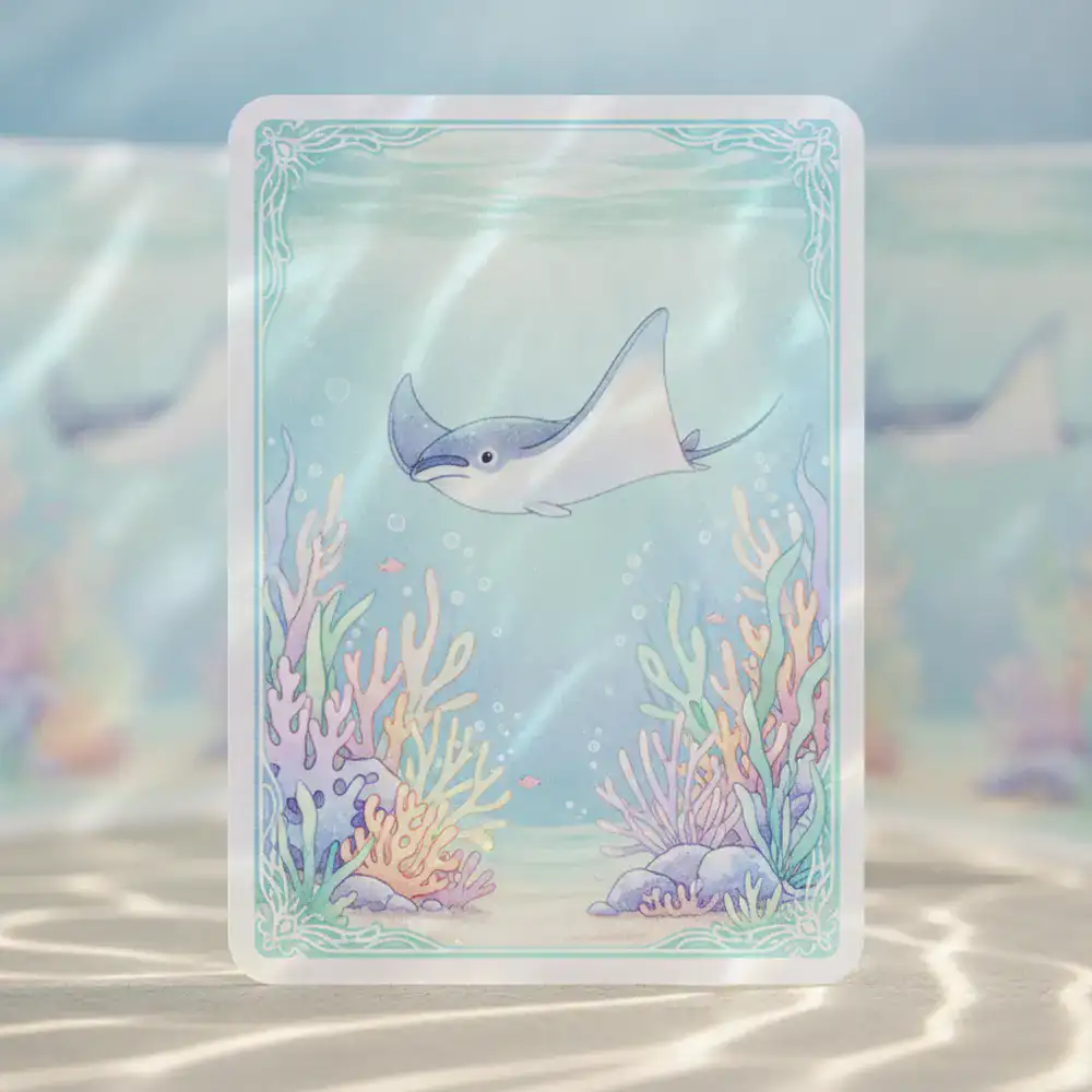 Preview of the underwater aquatic card theme
